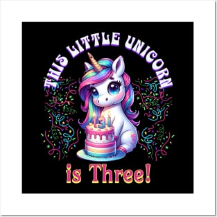 This little Unicorn is Three Posters and Art